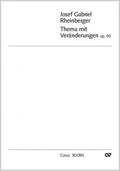 Thema mit Veränderungen für Streichquartett op. 93 