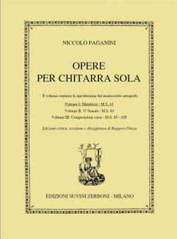 Opere per Chitarra sola Vol. 1 