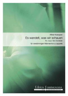 Es wandelt,was wir schauen 