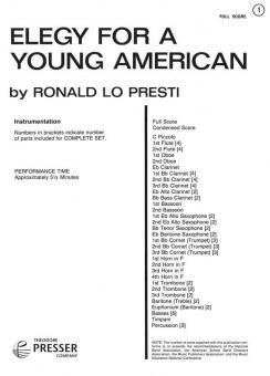 Elegy For A Young American 