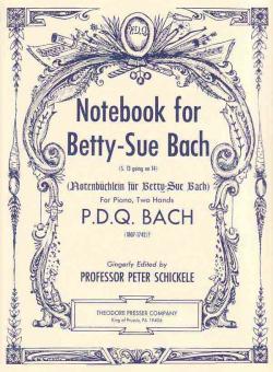 Notebook for Betty-Sue Bach S. 13 going on 14 