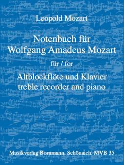 Music book for Wolfgang Amadeus Mozart 
