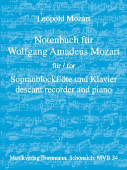 Music book for Wolfgang Amadeus Mozart 