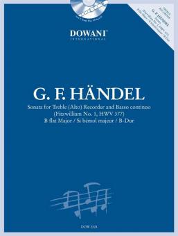 Sonate für Altblockflöte und Basso continuo In B-Dur 