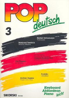 German Pop Songs for electronic keyboard/accordion 03 