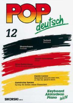 German Pop Songs for electronic keyboard/accordion 12 