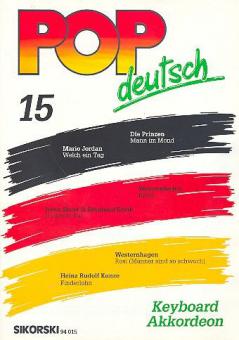 German Pop Songs for electronic keyboard/accordion 15 