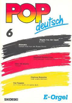 German Pop Songs for electronic organ Vol. 06 