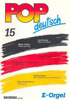 German Pop Songs for electronic organ Vol. 15 