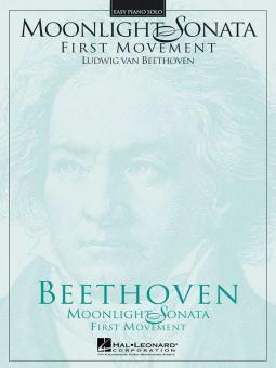 Moonlight Sonata First Movement Easy Piano Solo 