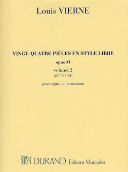 24 Pieces en Style Libre, Op. 31 Vol. 2 (No. 13-24) 