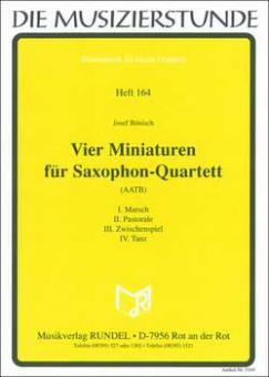 4 miniatures for saxophone quartet 