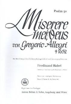 Miserere Mei Deus 