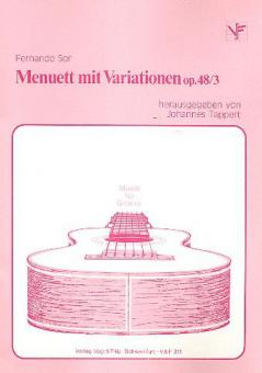 Menuett mit Variationen op. 48/3 