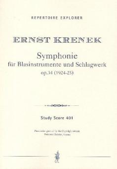Symphonie pour instruments a vent et batterie op.34 