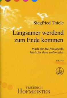 Langsamer werdend zum Ende kommen 