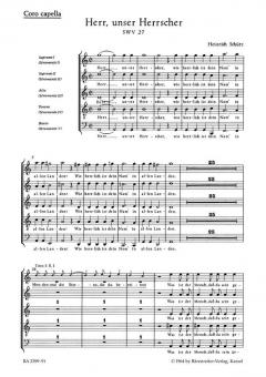 Herr, unser Herrscher SWV 27 Capell-Chor SSATB 