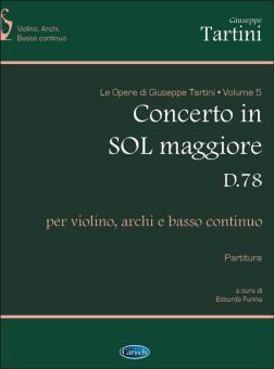 Volume 5: Concerto in Sol maggiore D78 