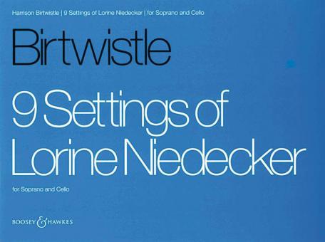 9 Settings Of Lorine Niedecker 