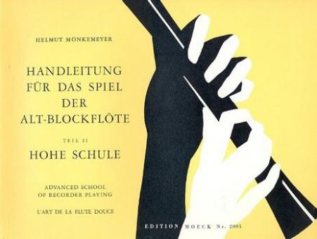 Handleitung 2 für das Spiel der Altblockflöte 