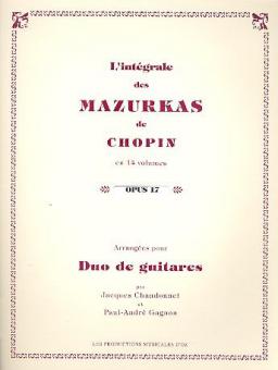 Mazurkas, op. 17 Vol. 3 