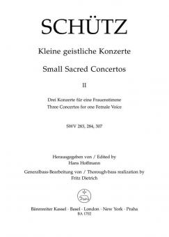 Kleine geistliche Konzerte Heft 2 