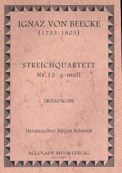 Quartett 13 G-Moll 