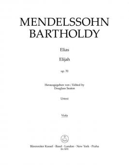 Elias (Elijah) op. 70 