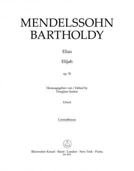 Elias (Elijah) op. 70 