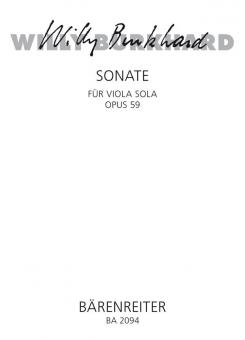 Sonate für Solobratsche op. 59 Standard