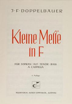 Kleine Messe in F 