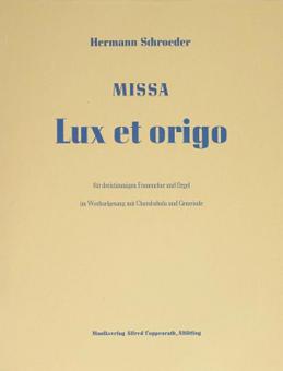 Missa Lux et origo Standard