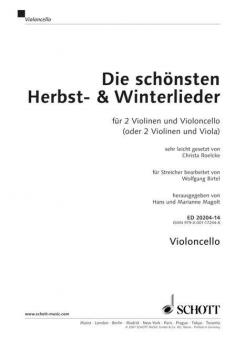 Die schönsten Herbst- und Winterlieder - Trioheft 
