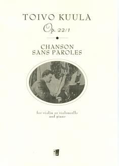 Chanson sans Paroles op. 22/1 