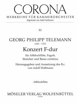 Concerto F Major TWV 52:F1 