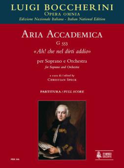 Aria accademica Ah! che nel dirti addio G553 