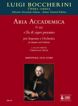 Aria accademica Tu di saper procura G555 