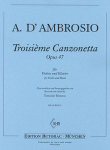 Troisieme Canzonetta op. 47 