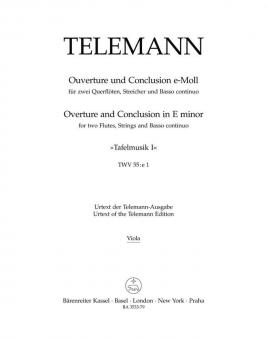 Ouvertüre und Conclusion e-Moll 