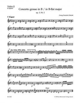 Concerto grosso B-Dur op. 3/2 HWV 313 