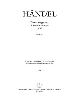 Concerto grosso B-Dur op. 6/7 HWV 325 