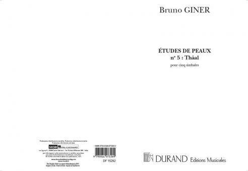 Etude De Peaux Nr. 5 Thaal pour 5 Timballes 