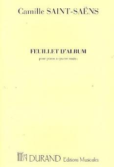 Feuillet D'album pour piano a quatre mains 