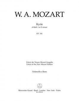 Kyrie d-moll KV 341 (368a) 