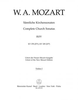 Sämtliche Kirchensonaten Heft 3/4 