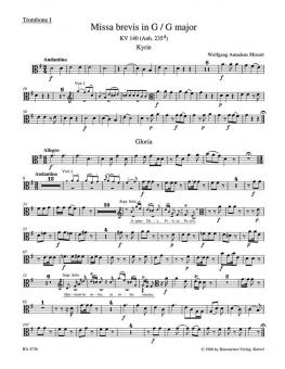 Missa brevis G-Dur KV 140 (Anh. 235d) 
