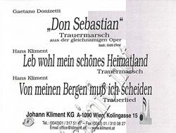 Leb wohl mein schönes Heimatland 
