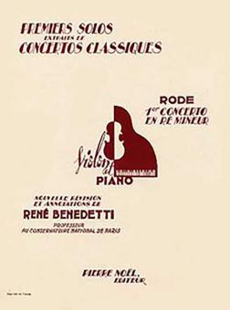 Solo No. 1 du concerto No. 1 en re min. 