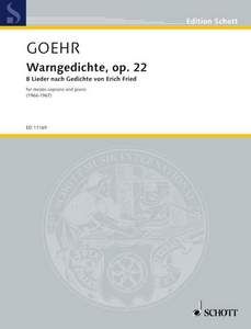 Warngedichte op. 22 Standard