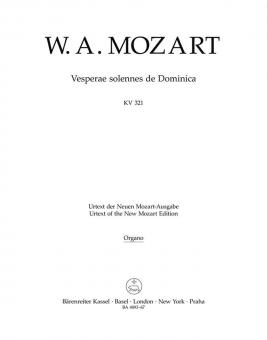 Vesperae solennes de Dominica KV 321 